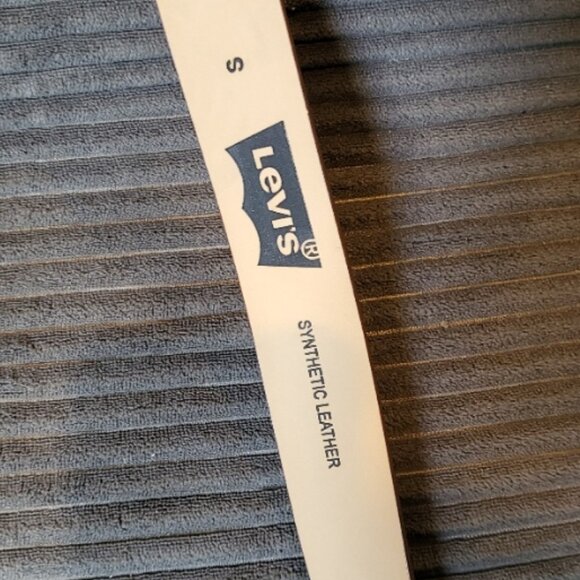 Levi's Belt Mens Small Brown Faux Leather Riveted Belt NWT - Picture 7 of 11